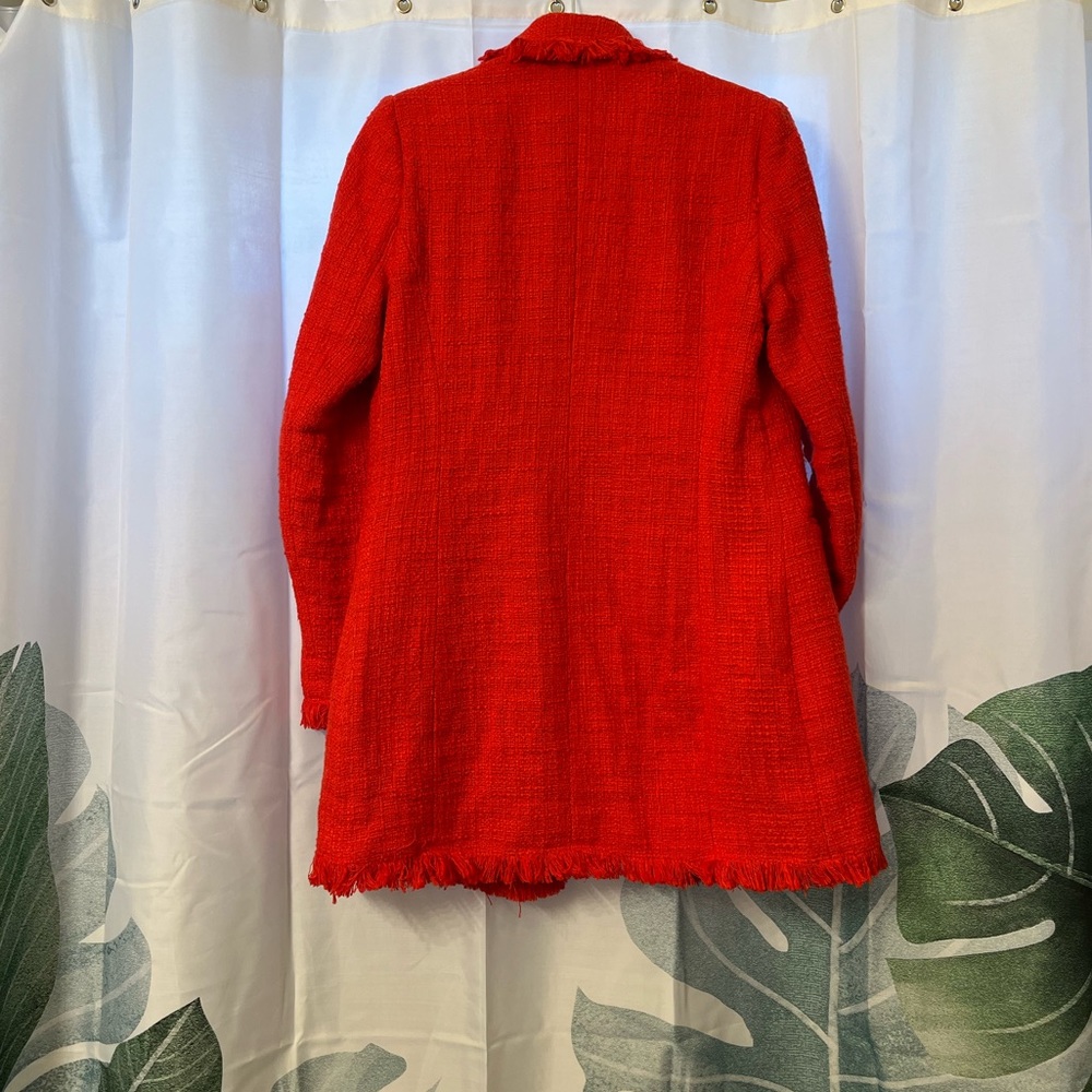 Beautiful Red Tweed Coat - Picture 2 of 2